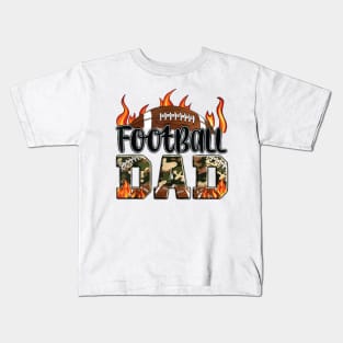 Football Game Day Football Dad Kids T-Shirt